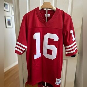 Mitchell & Ness JOE MONTANA No. 16 SAN FRANCISCO 49ers (Size 40) Football Jersey